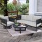 International Concepts Outdoor 3 Piece Patio Furniture Set Including the Sofa, Coffee Table, and Swivel Rocking Chair KODOT-12RC-201SW-203 - alternate 3
